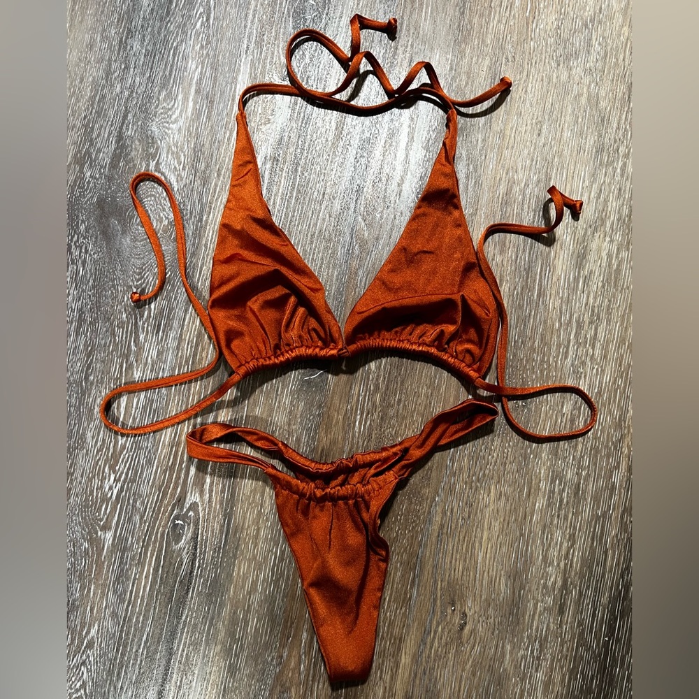 Crop Shop Boutique Rust Bikini